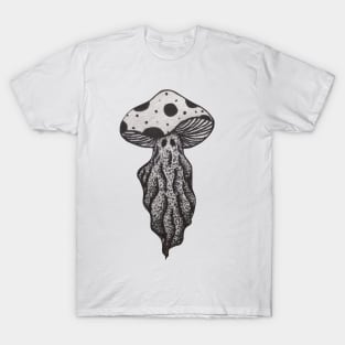 Spooky Mushroom Ghost T-Shirt